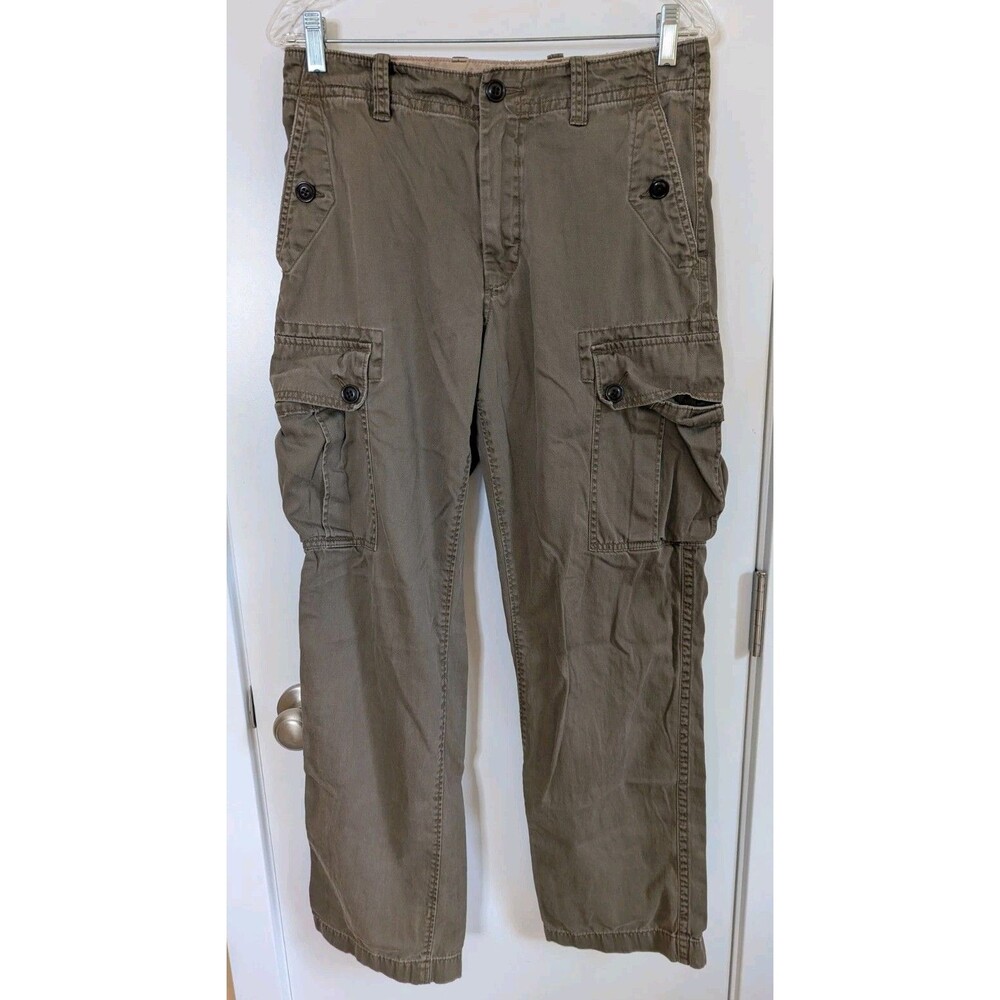 J. Crew High Rise Baggy Cargo Pants 30x32 Military Hunting Outdoor Grunge Y2K